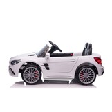 Mercedes SL65 S - elektrische kinderauto - 108x63x46 cm - wit