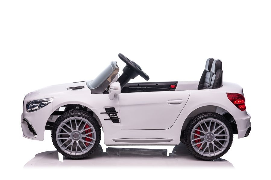 Mercedes SL65 S - elektrische kinderauto - 108x63x46 cm - wit