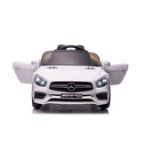 Mercedes SL65 S - elektrische kinderauto - 108x63x46 cm - wit