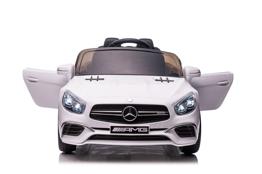 Mercedes SL65 S - elektrische kinderauto - 108x63x46 cm - wit