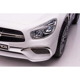 Mercedes SL65 S - elektrische kinderauto - 108x63x46 cm - wit