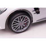 Mercedes SL65 S - elektrische kinderauto - 108x63x46 cm - wit