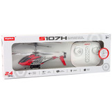 Syma S107H RC helikopter - met 3 Kanaal vliegroute - rood/wit