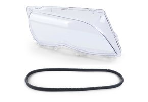 Koplamplens diffuser - rechts geschikt voor BMW 3 Serie E46 Limo Touring 01-05