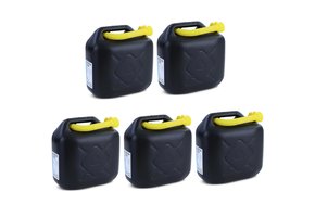 Brandstof jerrycan - benzine tank - 5x 10L