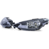 Koplampen auto - zwart H7+adapter geschikt voor Peugeot 206 vanaf 1998