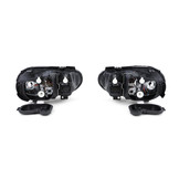 Koplampen - H7 H1 H3 met mist zwart geschikt voor VW Golf 4 97-03