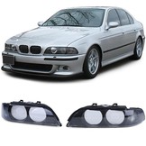 Koplamplenzen diffusers - zwart - geschikt voor BMW 5 Serie E39