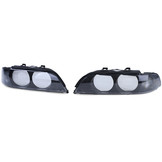 Koplamplenzen diffusers - zwart - voor BMW 5 Serie E39