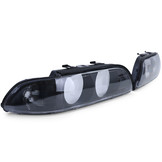 Koplamplenzen diffusers - zwart - voor BMW 5 Serie E39