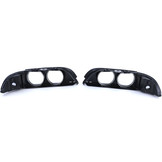 Koplamplenzen diffusers - zwart - voor BMW 5 Serie E39