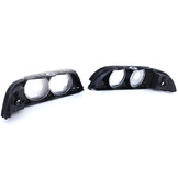 Koplamplenzen diffusers - zwart - geschikt voor BMW 5 Serie E39