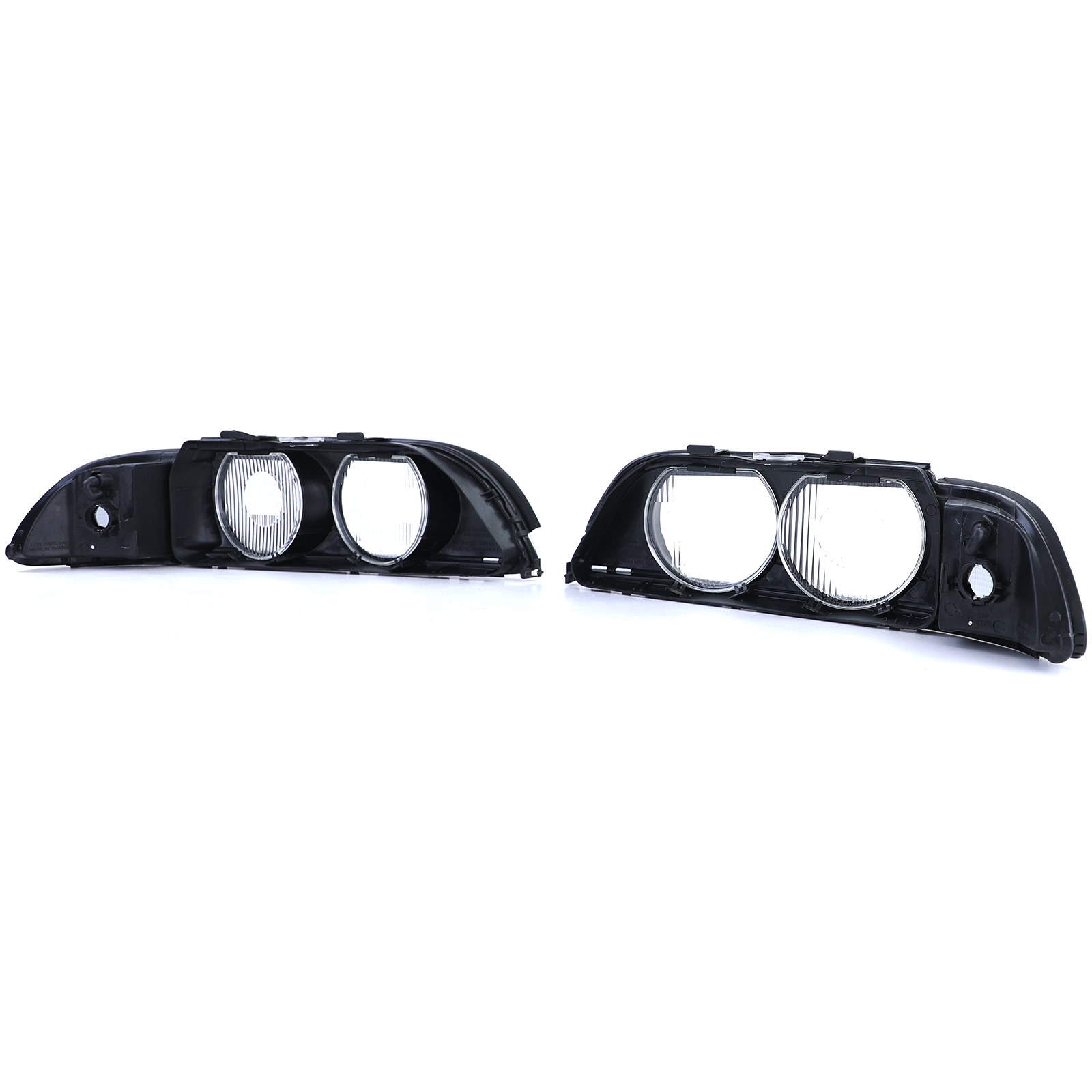 Koplamplenzen diffusers - zwart - geschikt voor BMW 5 Serie E39