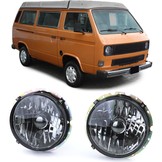 Koplampen auto - zwarte rook H4 - geschikt voor VW T2 73-79 + T3 79-92