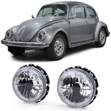 Koplampen auto - zwart - voor VW Kever + Cabrio uit 73