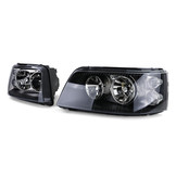 Koplampen auto - zwart met LWR motorpaar - geschikt voor VW Bus T5 03-09