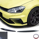 Koplampkappen boze oog carbon look paar geschikt voor VW Golf 7 5G 13-21