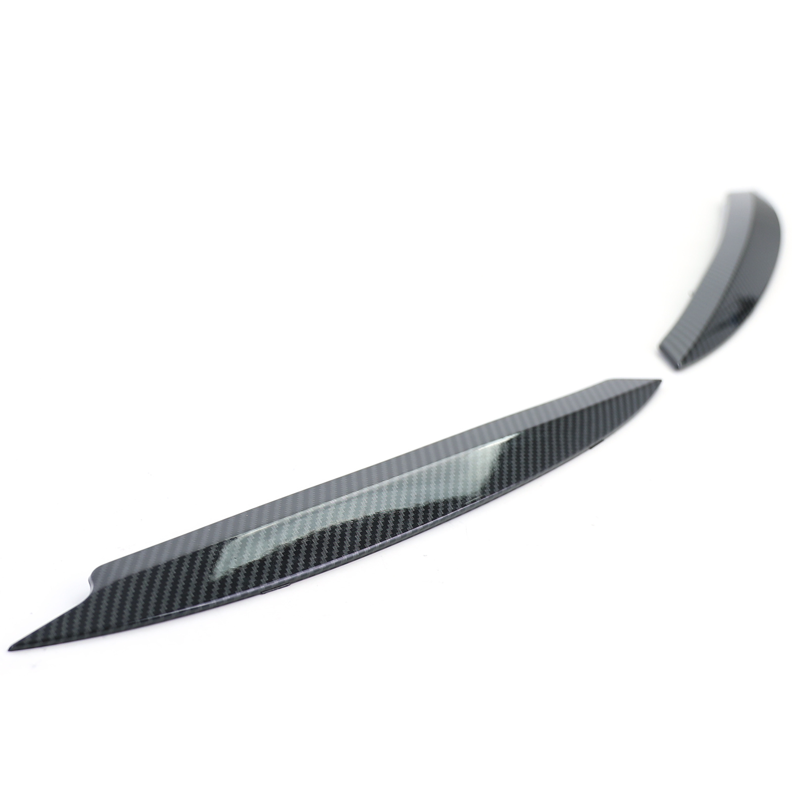 Koplampkappen boze oog carbon look paar geschikt voor VW Golf 7 5G 13-21