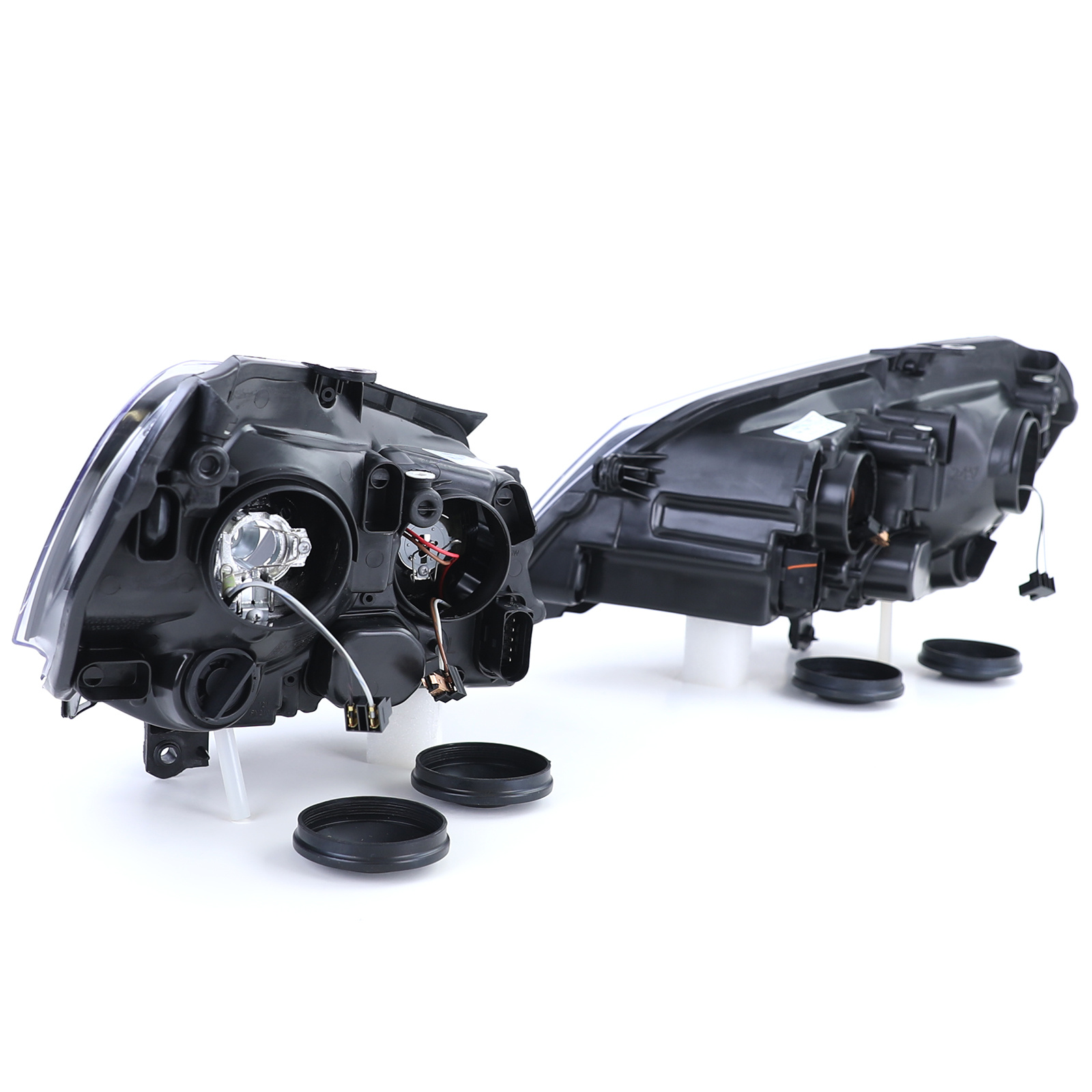 GTI Cup koplampen - zwart - set geschikt voor VW Polo 9N3 05-09