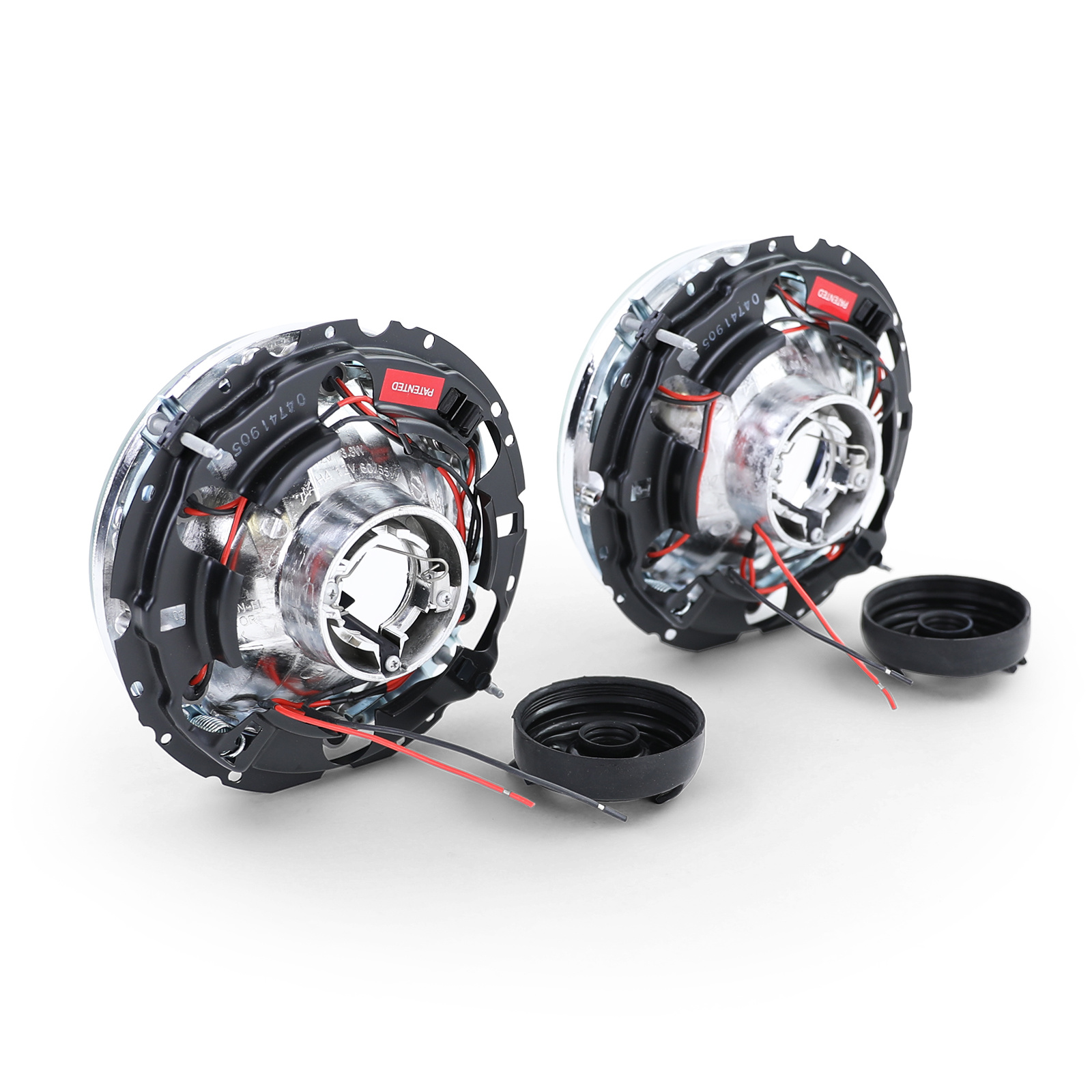 Koplampen - met zwart dradenkruis - geschikt voor VW Golf 1 + Cabrio