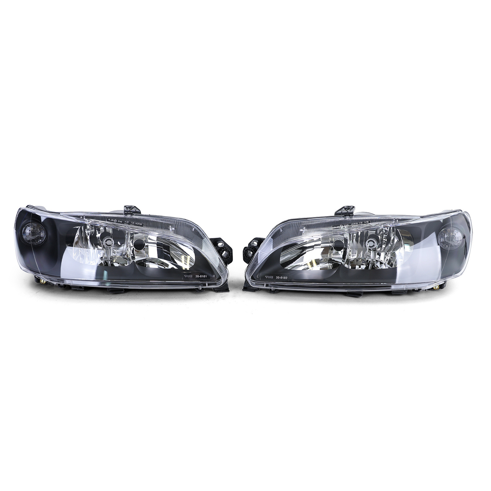 Koplampen auto - zwart paar - geschikt voor Peugeot 306 vanaf 1997