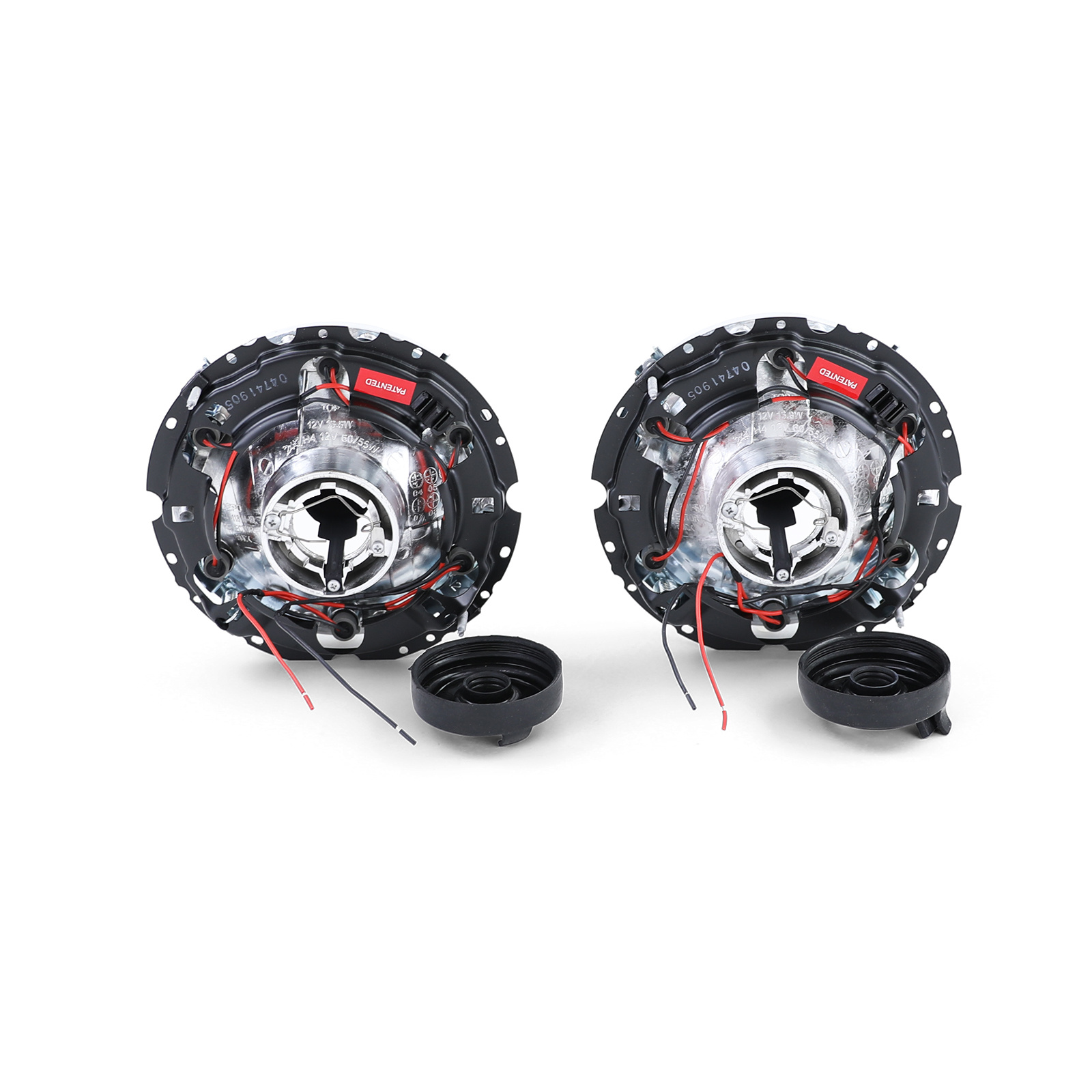 Koplampen auto - zwart - geschikt voor VW T2 73-79 + T3 79-92