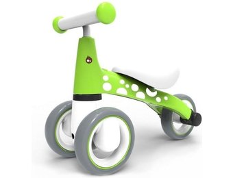 Kinder loopfiets - driewieler - groen & wit