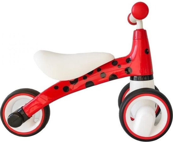 Kinder loopfiets - driewieler - rood & wit