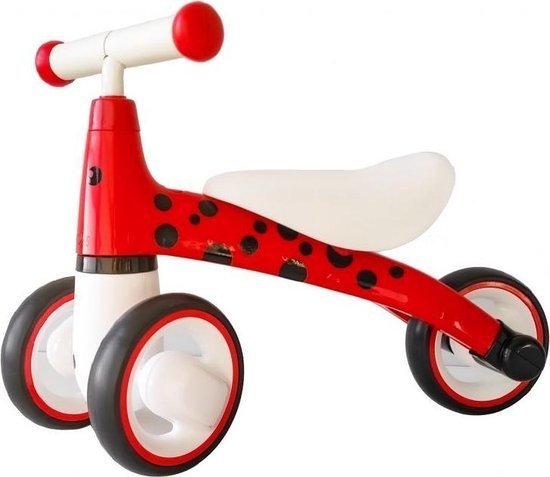 Kinder loopfiets - driewieler - rood & wit