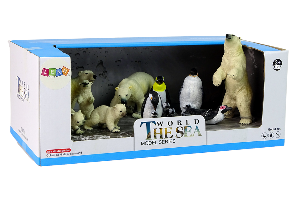Dieren speelgoed - pooldieren set - 12 elementen