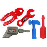 Speelgoed gereedschap - inclusief werkbank - 47 elementen