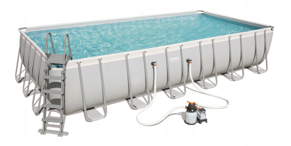 Bestway - opzetzwembad met zwembad accessoires - 732x366x132 cm