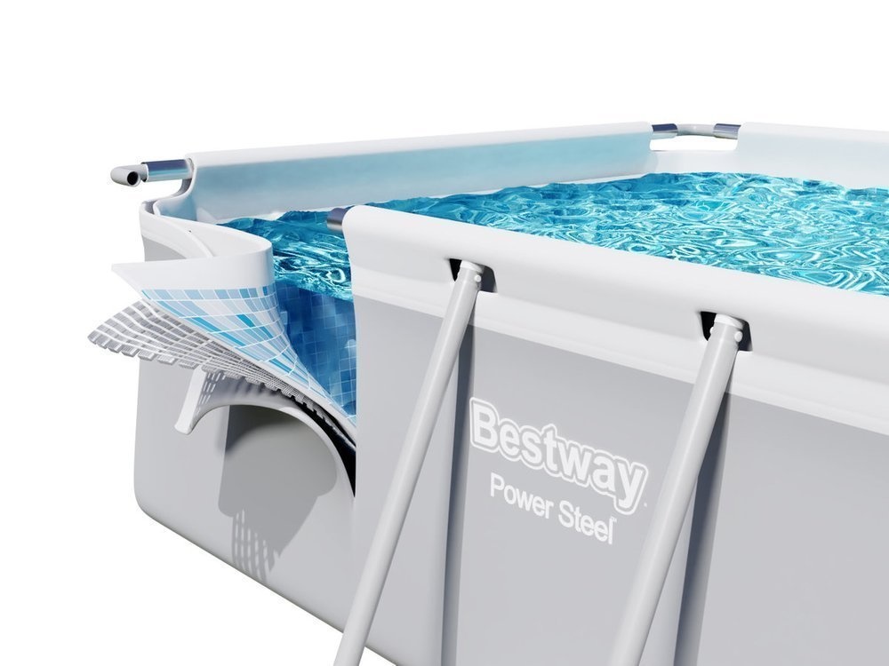 Bestway - opzetzwembad met zwembad accessoires - 732x366x132 cm