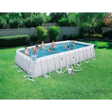 Bestway - opzetzwembad met zwembad accessoires - 732x366x132 cm