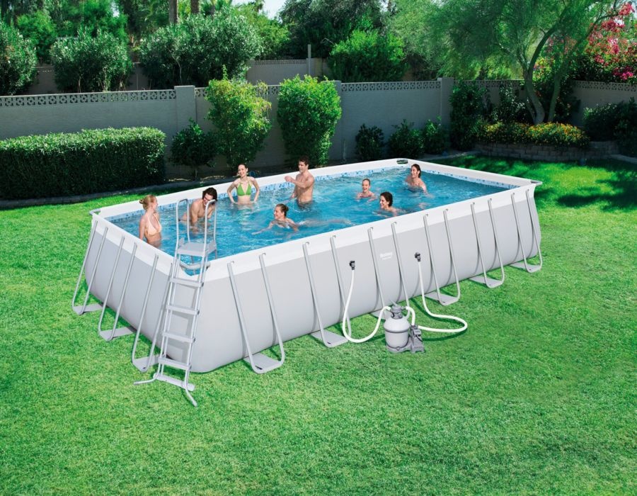 Bestway - opzetzwembad met zwembad accessoires - 732x366x132 cm