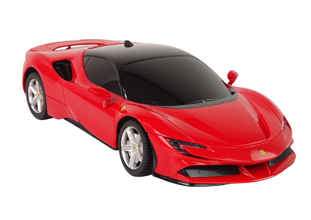 Ferrari - RC auto - LED verlichting - 18x8x5cm - rood