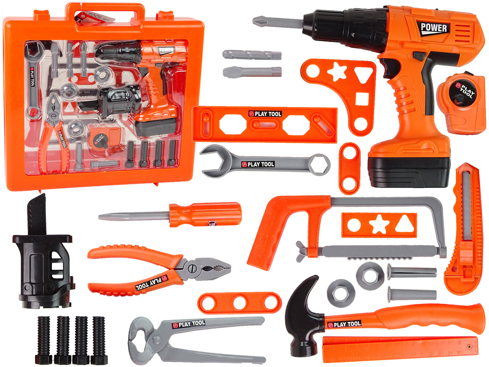 Speelgoed gereedschap - set met 27 elementen