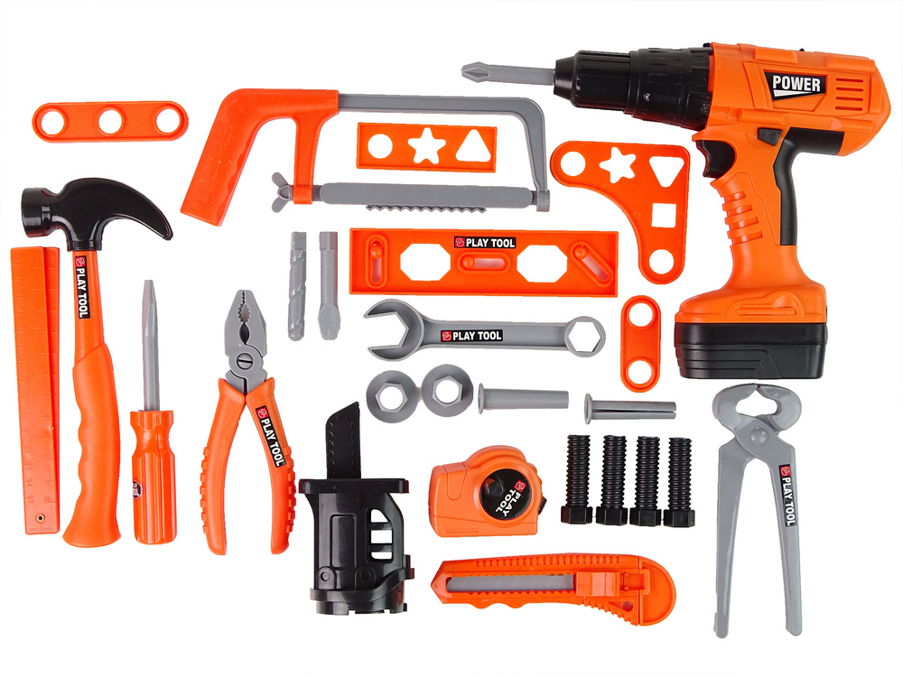 Speelgoed gereedschap - set met 27 elementen