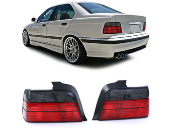 Achterlichten paar rood zwart BMW E36