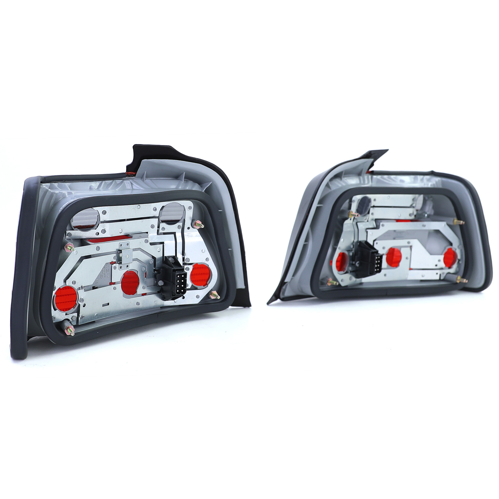 Achterlichten paar rood zwart geschikt voor BMW E36