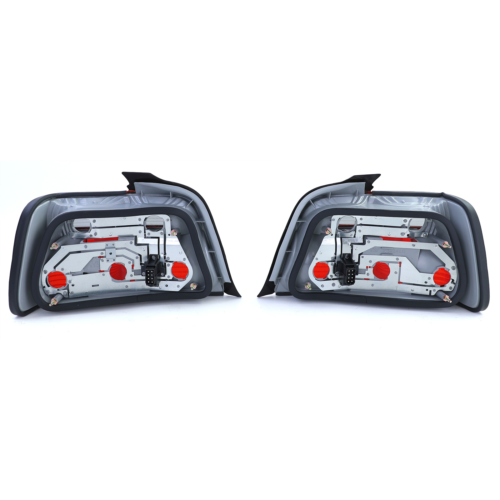 Achterlichten paar rood zwart geschikt voor BMW E36
