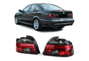 Achterlichten voor BMW 5 Serie E39 Sedan 95-00 - rood zwart