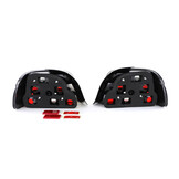 Achterlichten geschikt voor BMW 5 Serie E39 Sedan 95-00 - rood zwart