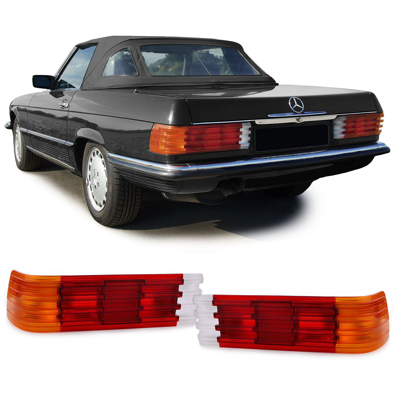 Achterlichten paar EU-versie Mercedes SL R107