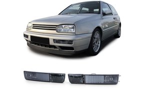 Mistlampen geschikt voor VW Golf 3 91-97 - H3 met knipperlicht zwart smoke
