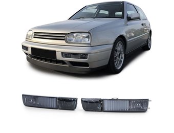 Mistlampen voor VW Golf 3 91-97 - H3 met knipperlicht zwart smoke
