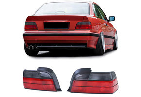 Achterlichten geschikt voor BMW 3 Serie E36 - Rood/Zwart