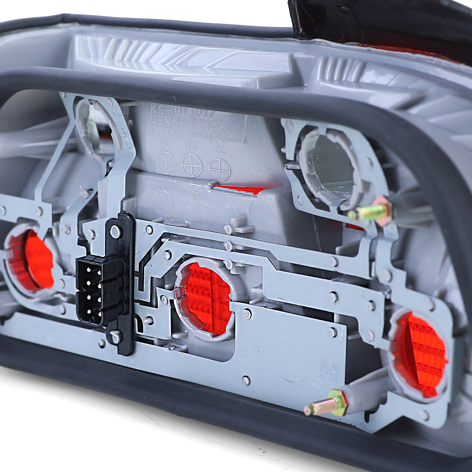 Achterlichten geschikt voor BMW 3 Serie E36 - Rood/Zwart