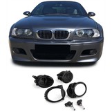 Mistlampen voor BMW E39 M5 E46 M3 - HB4 zwart paar