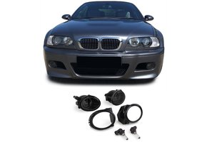 Mistlampen geschikt voor voor BMW E39 M5 E46 M3 - HB4 zwart paar